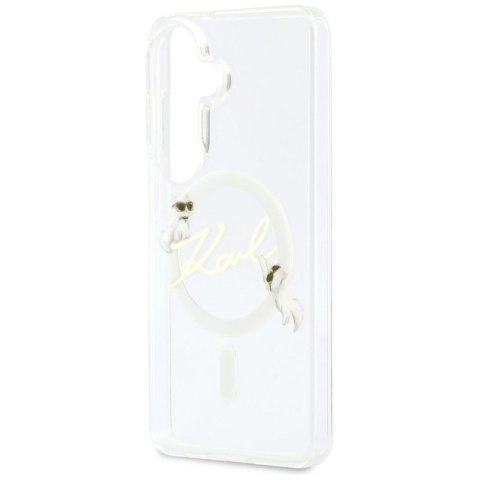 Karl Lagerfeld IML KC Script MagSafe - Etui Samsung Galaxy S26 (przezroczysty)