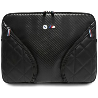 BMW Carbon Pockets & Metal Logo Sleeve - Etui na notebook 16" (czarny)