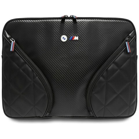 BMW Carbon Pockets & Metal Logo Sleeve - Etui na notebook 16" (czarny)