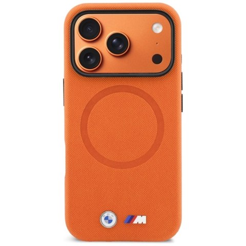 BMW M FW Logo Metal MagSafe - Etui iPhone 17 Pro Max (pomarańczowy)