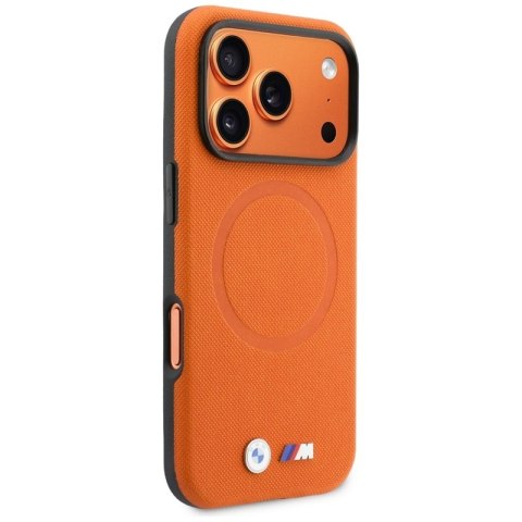 BMW M FW Logo Metal MagSafe - Etui iPhone 17 Pro Max (pomarańczowy)