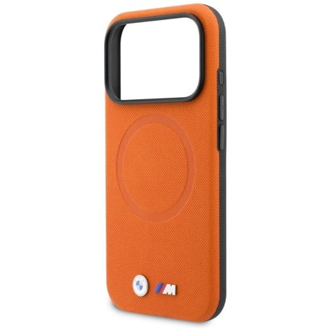 BMW M FW Logo Metal MagSafe - Etui iPhone 17 Pro (pomarańczowy)