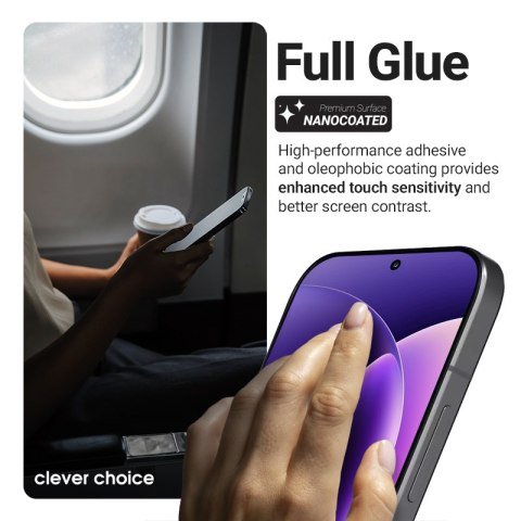 Crong 3D Armour Glass Lite - Hartowane szkło Full Glue do Realme 16 Pro 5G