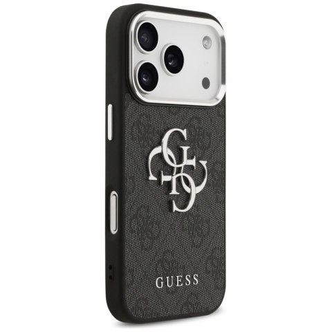 Guess 4G Big 4G Classic Logo - Etui iPhone 17 Pro Max (czarny / srebrny)
