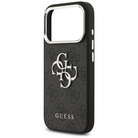 Guess 4G Big 4G Classic Logo - Etui iPhone 17 Pro Max (czarny / srebrny)