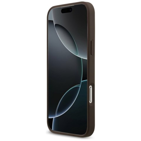 Guess 4G Circle Classic Logo MagSafe - Etui iPhone 17 Pro Max (brązowy)