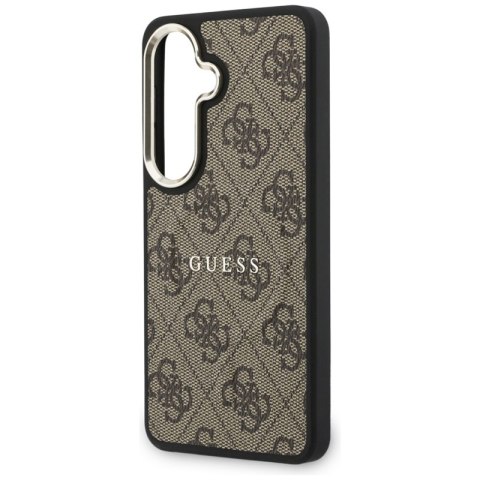 Guess 4G Embossed Ring MagSafe - Etui Samsung Galaxy S26 (brązowy)