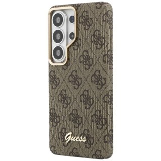 Guess 4G Script MagSafe - Etui Samsung Galaxy S26 Ultra (brązowy)