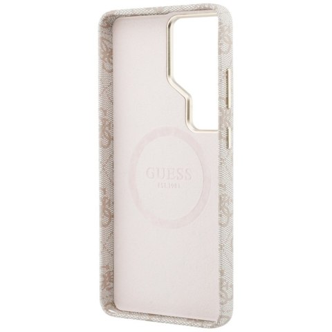 Guess 4G Triangle Logo MagSafe - Etui Samsung Galaxy S26 Ultra (różowy)