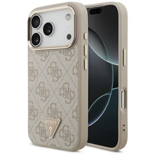 Guess 4G Triangle Logo MagSafe - Etui iPhone 17 Pro (różowy)