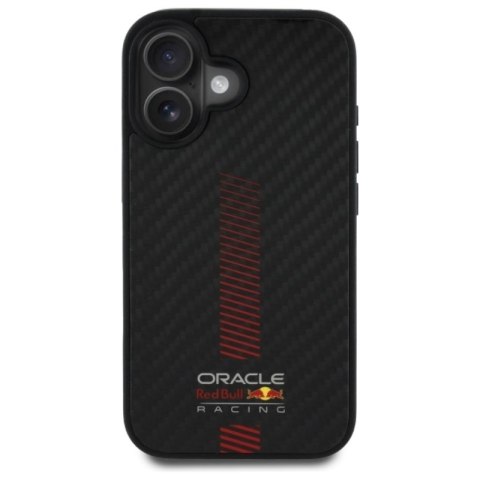 Red Bull Carbon Fiber Power Bar MagSafe - Etui iPhone 16 Plus (czarny)