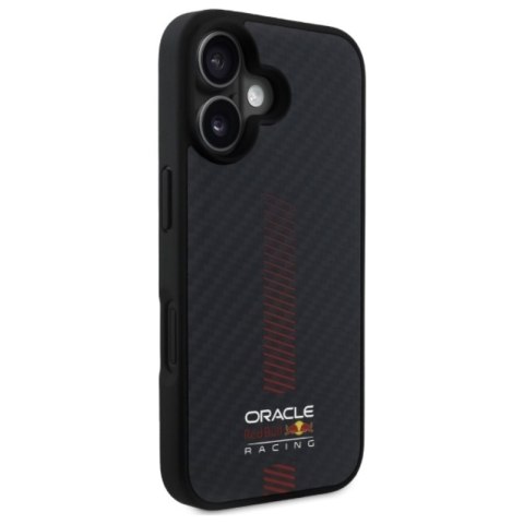 Red Bull Carbon Fiber Power Bar MagSafe - Etui iPhone 16 Plus (czarny)