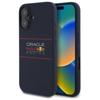 Red Bull Silicone Horizontal Logo MagSafe - Etui iPhone 16 (granatowy)