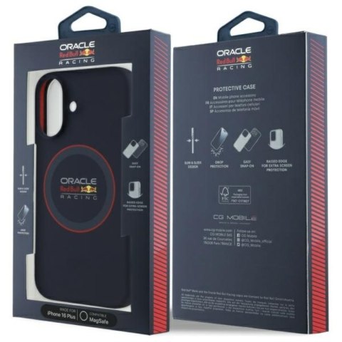 Red Bull Silicone Red Ring MagSafe - Etui iPhone 16 Plus (granatowy)