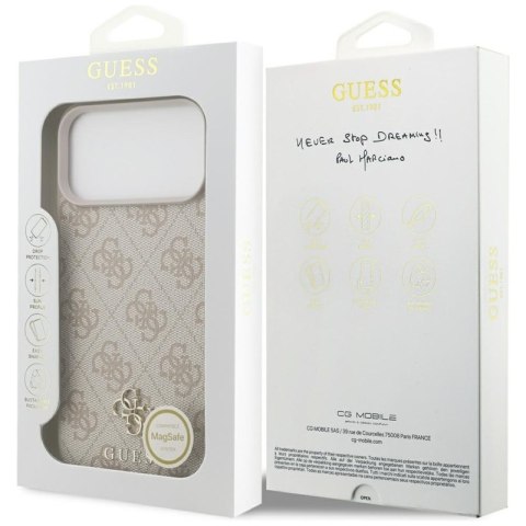 Guess 4G Small 4G and Classic MagSafe - Etui do iPhone 17 Pro Max (różowy)