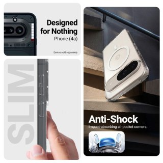 Crong Hybrid Clear Magnetic - Etui MagSafe Nothing Phone 4a (przezroczysty)