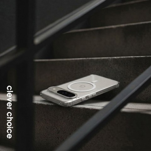 Crong Hybrid Clear Magnetic - Etui MagSafe Nothing Phone 4a (przezroczysty)
