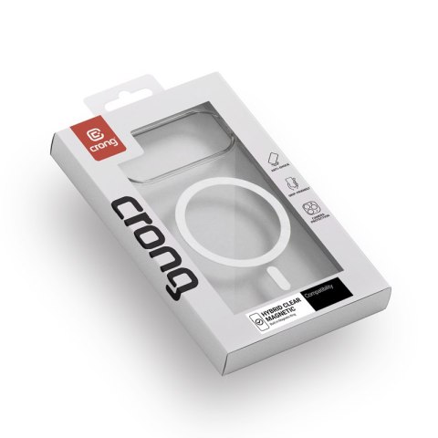 Crong Hybrid Clear Magnetic - Etui MagSafe Nothing Phone 4a (przezroczysty)