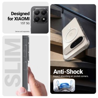 Crong Hybrid Clear Magnetic - Etui MagSafe Xiaomi 15T (przezroczysty)