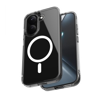 Crong Hybrid Clear Magnetic - Etui MagSafe Xiaomi POCO X8 Pro 5G (przezroczysty)