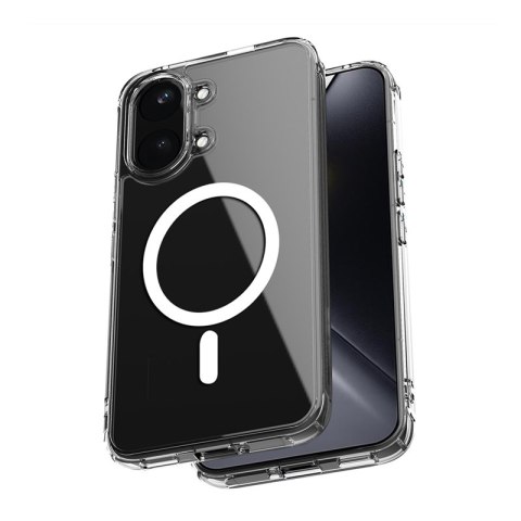 Crong Hybrid Clear Magnetic - Etui MagSafe Xiaomi POCO X8 Pro Max 5G (przezroczysty)