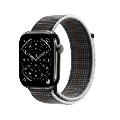 Crong Nylon - Pasek sportowy do Apple Watch 44/45/46/49 mm (Midnight Run)