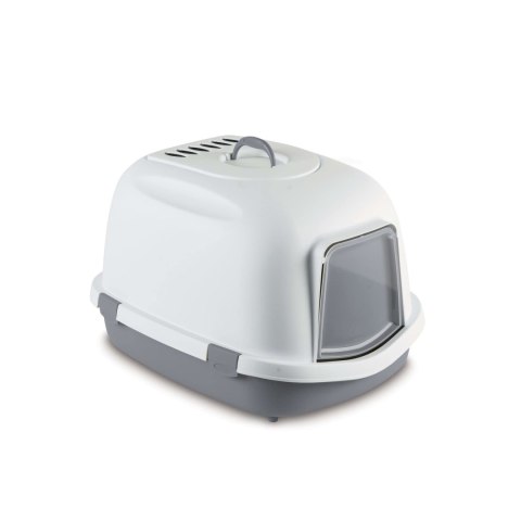 Stefanplast Kuweta Super Queen XXL z Filtrem Biało-Szara 71x55x46,5 cm