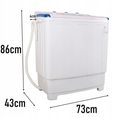 Pralka z wirówką 8 kg PRANIA 5 kg WIROWANIA z pompą wody POWYSTAWOWA