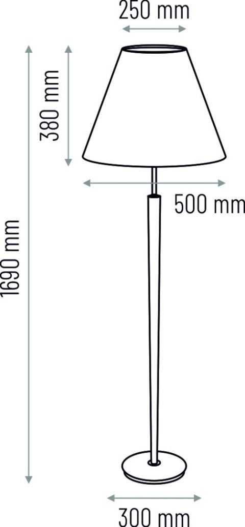 Lampa podłogowa Venus - biała