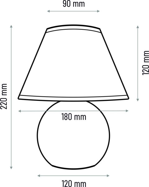 Lampa stołowa Kula wenge
