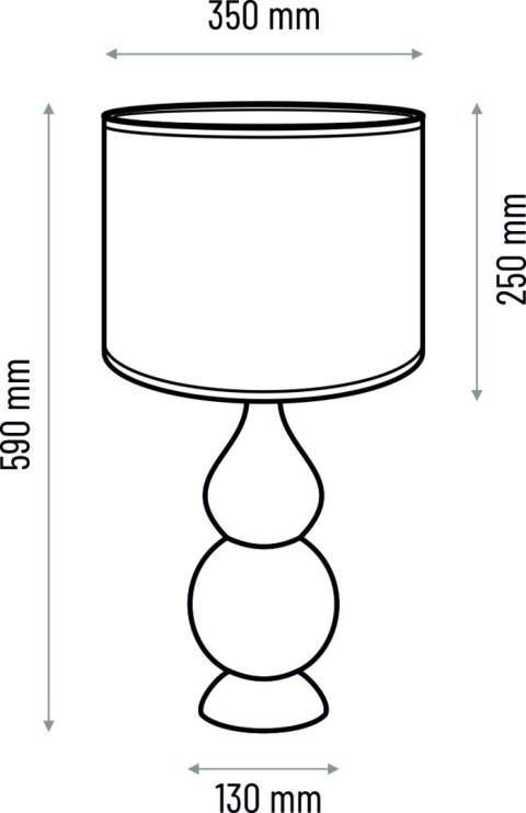 Lampa stołowa SHISHA - biała