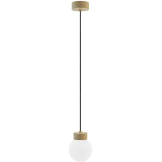 Lampa wisząca Barrel-Orb Kula 1pł dąb