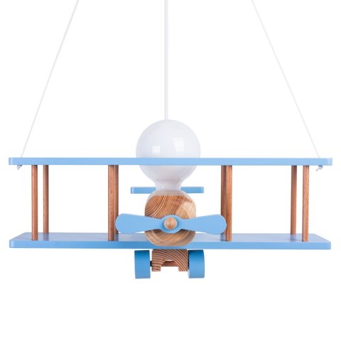 Lampa wisząca Samolot duży błękitno-naturalny