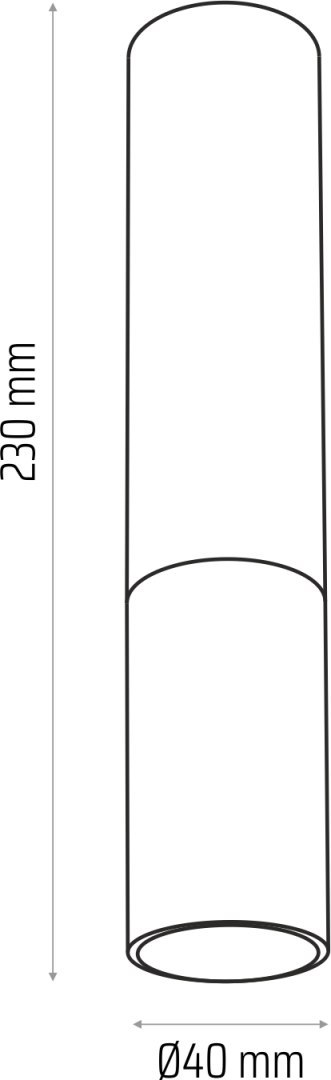 Madera2 klosz spot 23 cm biały
