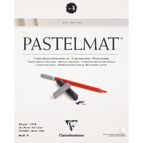 Blok Pastelmat n°3 24x30 cm, 360g, 12ark