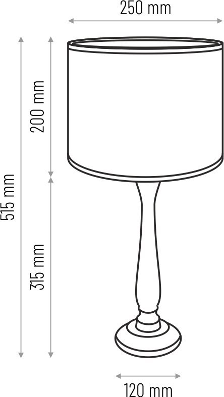 Lampa stołowa BERTA szara