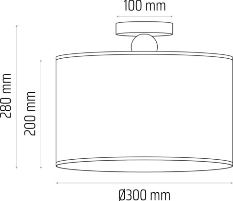 Lampa sufitowa fi30 Bolla beż