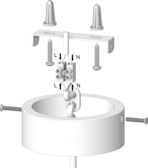 Lampa wisząca ACORN I szara