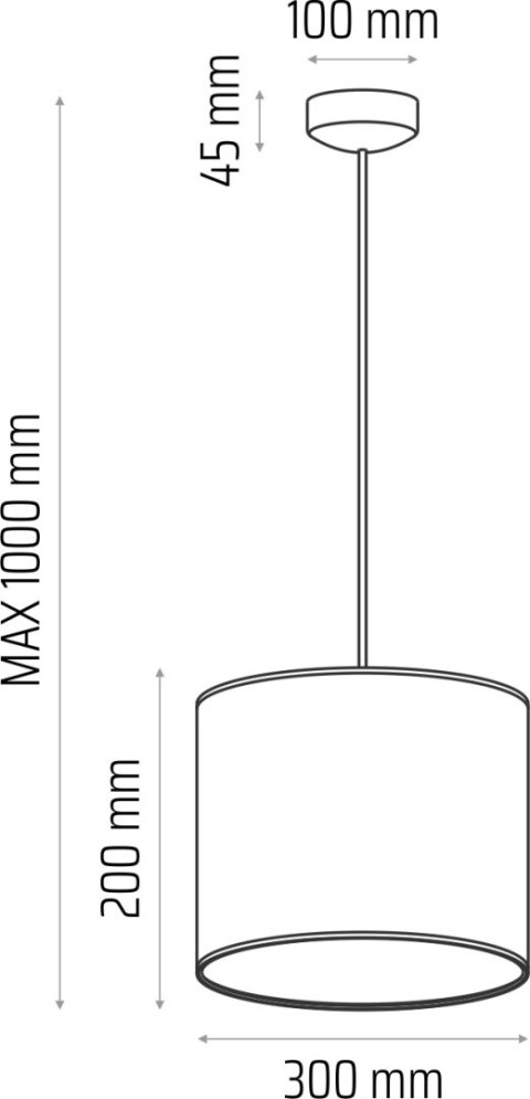 Lampa wisząca CLASSIC fi 30 pudrowy róż