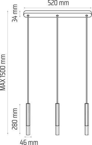 Lampa wisząca Madera2 Hexa 3pł klosz biały