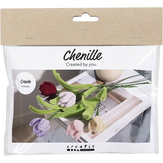 Mini Zestaw DIY Tulipany z wyciorów