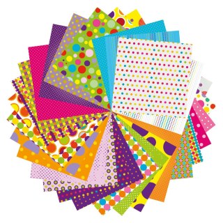 Papier Origami Kropki 20x20cm, 70g