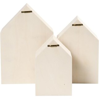 Pudełka Domki H: 20, 25 i 31 cm