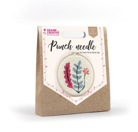 Zestaw Punch Needle Rośliny D: 20 cm