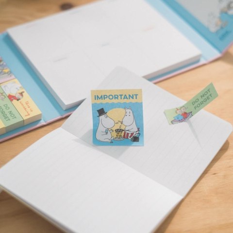 Muminki - Planner tygodniowy A4 z karteczkami samoprzylepnymi