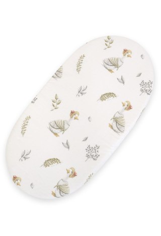 Prześcieradło bawełniane do kosza Mojżesza Boho wózka gondoli 75x35 cm - Gąski