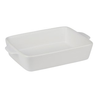 Alpina - Ceramiczne naczynie żaroodporne do zapiekania prostokątne 28x18x6 cm (biały)