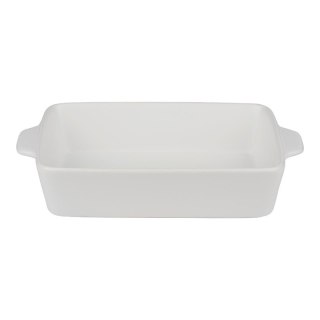 Alpina - Ceramiczne naczynie żaroodporne do zapiekania prostokątne 28x18x6 cm (biały)