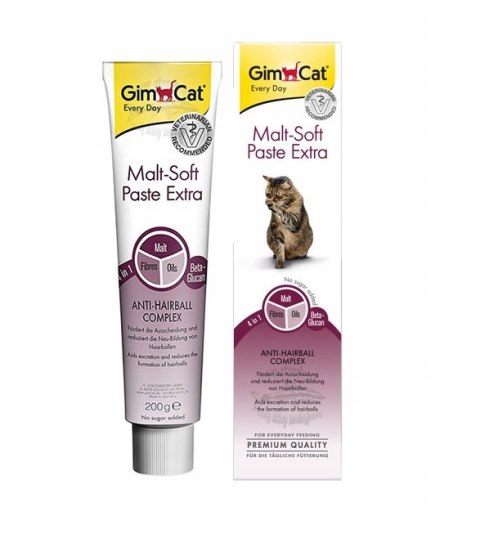 Gimborn Gim Cat Malt-Soft Extra Pasta Odkłaczająca Dla Kota 200g