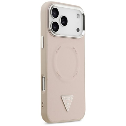 Guess Triangle Logo MagSafe - Etui iPhone 17 Pro (różowy)